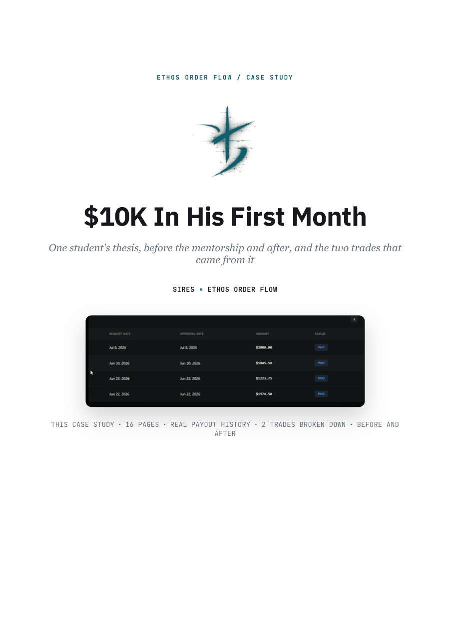 $10K In His First Month, first page