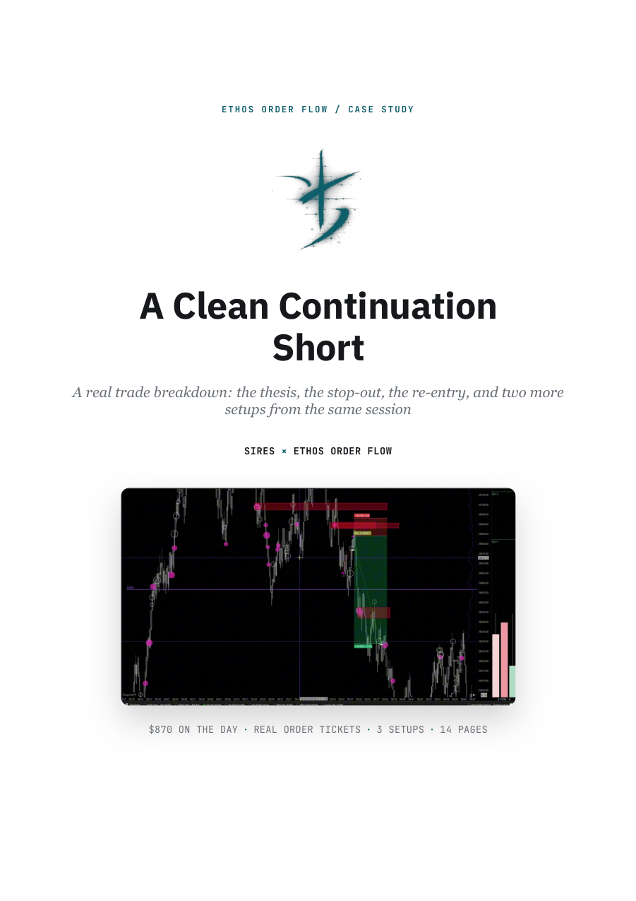 A Clean Continuation Short, first page