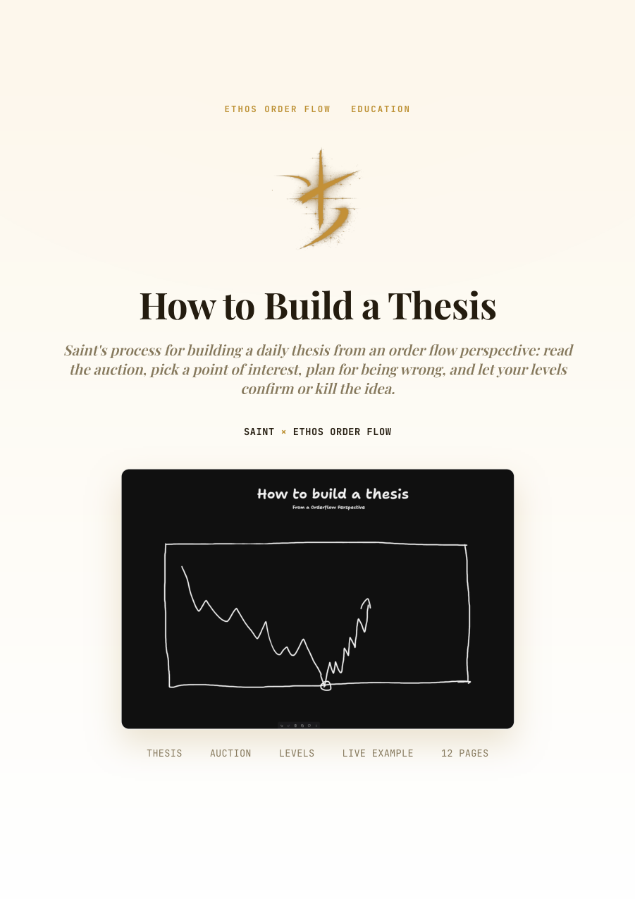 How to Build a Thesis, first page