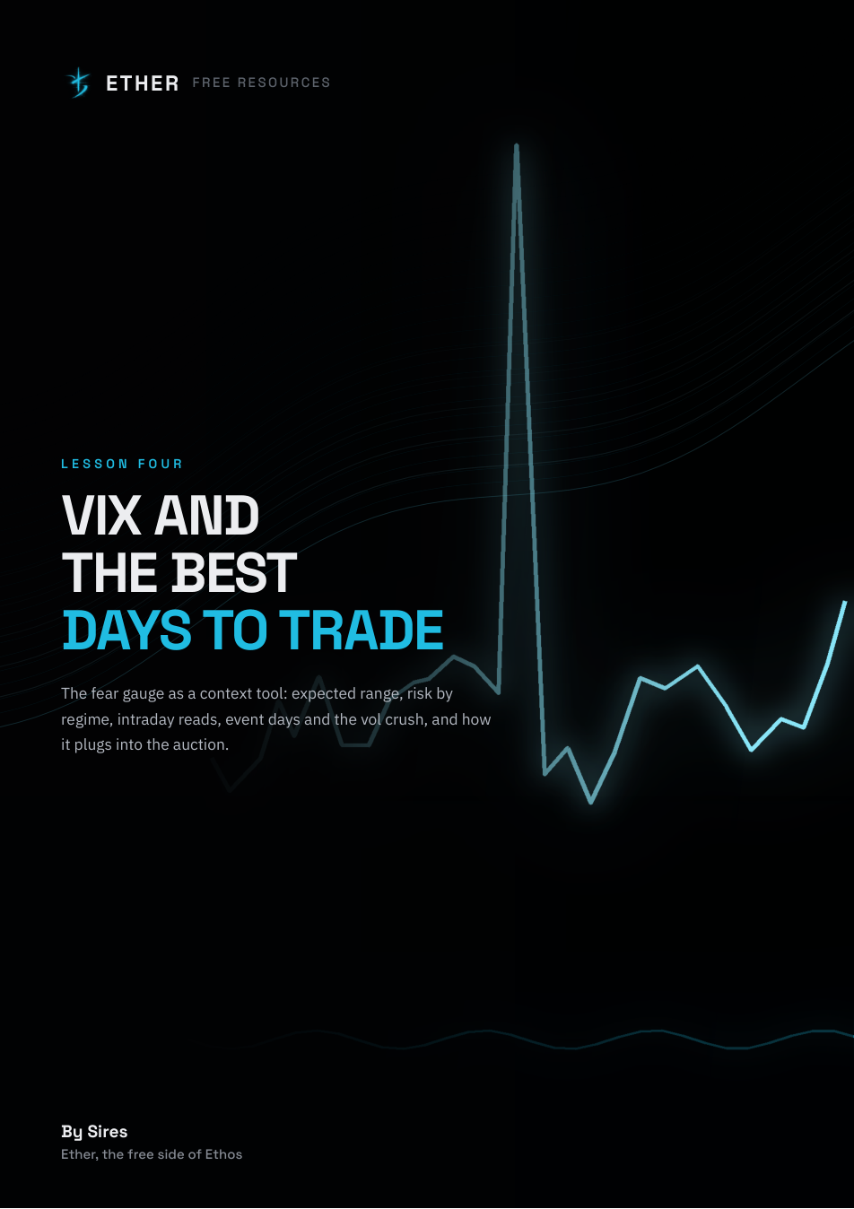 VIX and the Best Days to Trade, first page